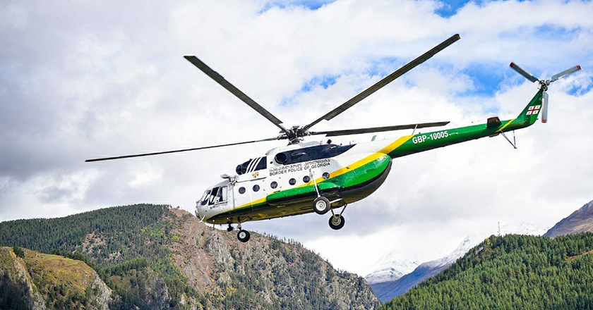 Eight dead in the border police helicopter crash In Gudauri