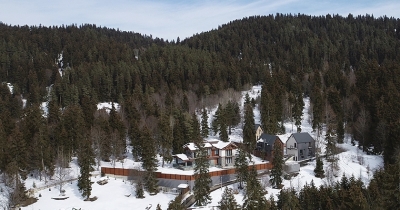 Prime Minister Irakli Gharibashvili&#039;s house and the forest leased behind it, Bakuriani.